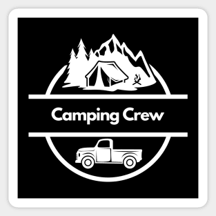 Camping Crew t-shirt Sticker